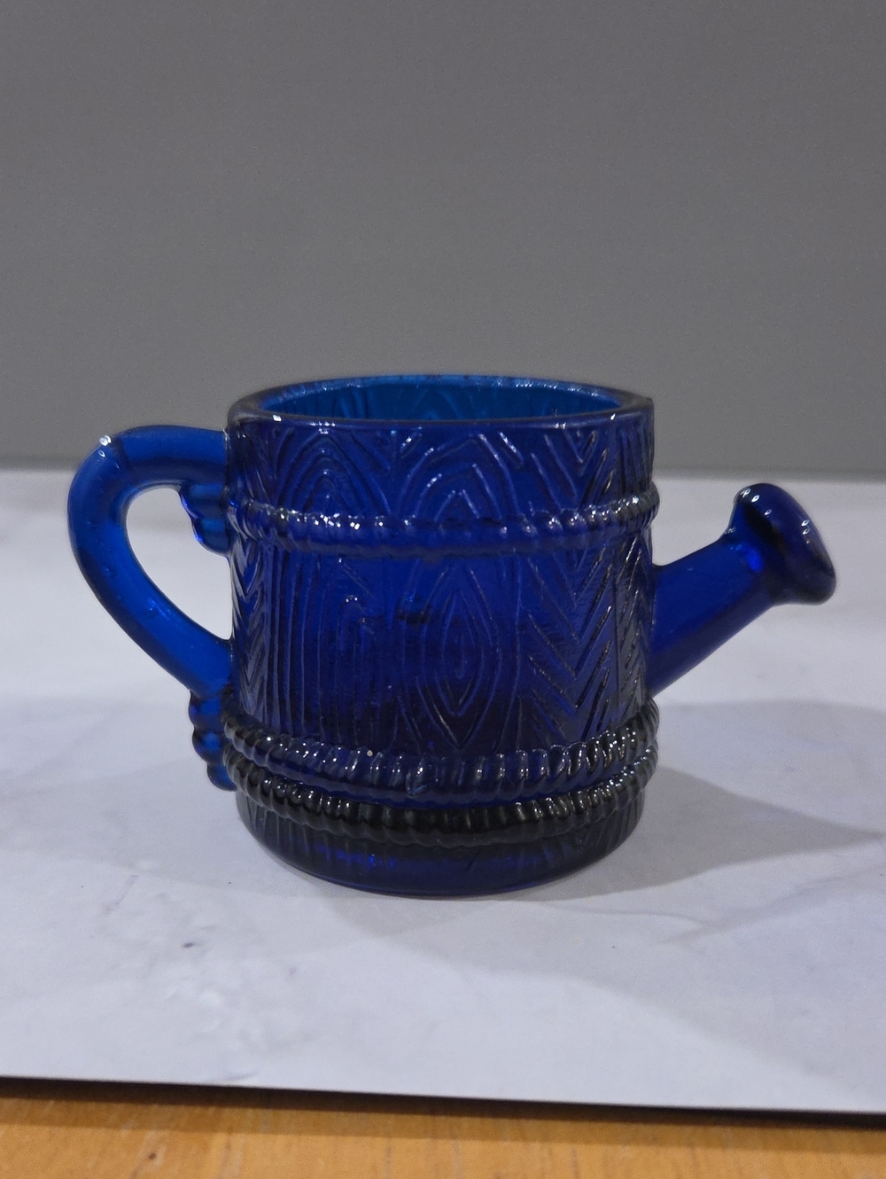 Cobalt Blue Glass Watering Can Decorative Vessel - Unbranded